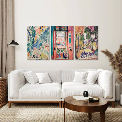 Henri Matisse Abstract Painting Wall Art Print: 16x20 inches / Thin Wood Frame - no mat