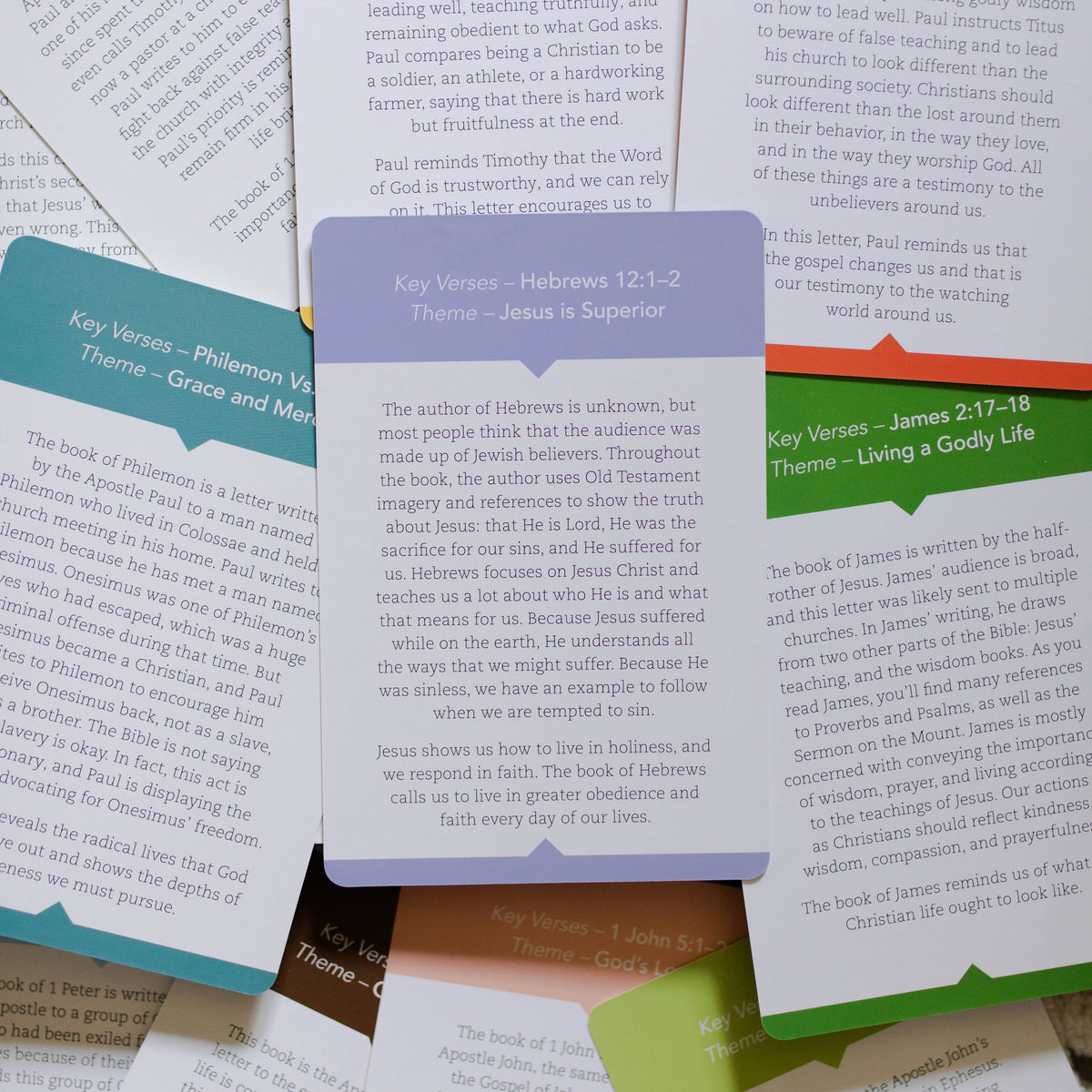 New Testament Books of the Bible Cards - Kids