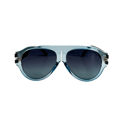 Knox Aviator Sunglasses: Green/Ombre