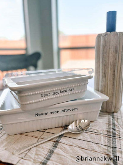 Leftovers Dish & Lid Set