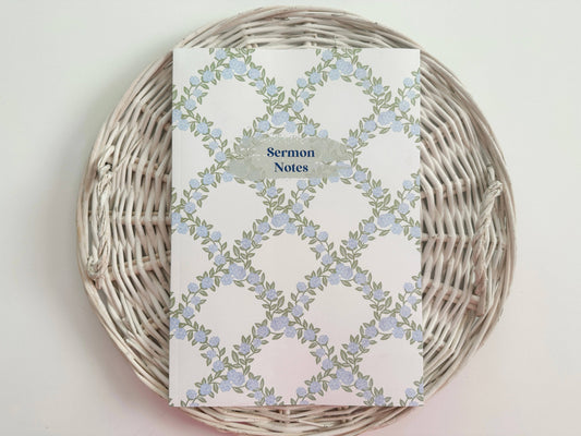 Sermon Notes Hydrangeas Journal // Grand Millennial Journal