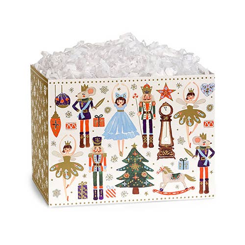 Christmas Gift Basket Boxes: Evergreen Christmas / 6 Pack / Small 6.75x4x5"