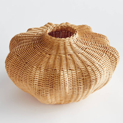 Evren Vase Short: Beige