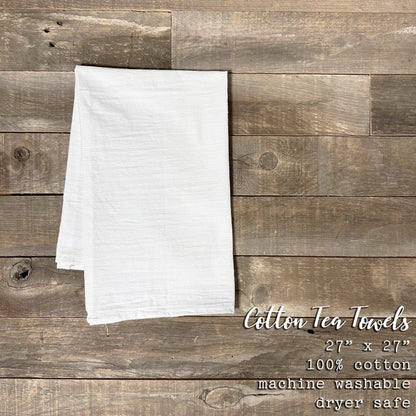 Patriotic Mailbox - Custom Cotton Tea Towel: 19" x 28" (with loop)