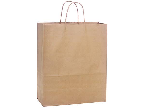 Brown Kraft Paper Shopping Bags: 250 Pack / Cub 8x4.75x10"
