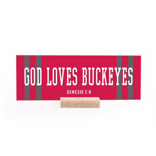 7.5 x 2.75" | School Spirit | Buck eyes