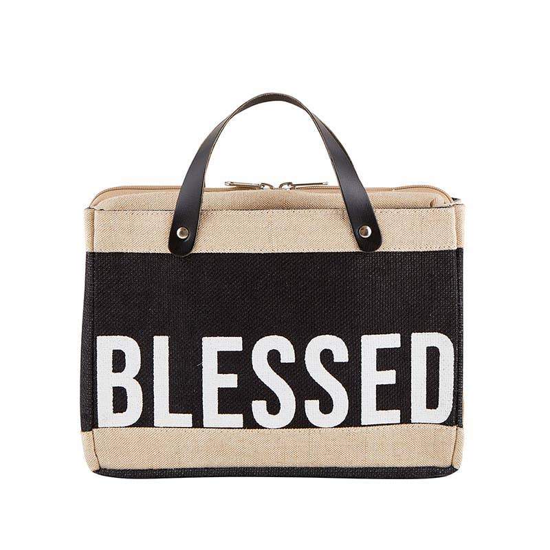 Market Tote Bible Cover - Blessed