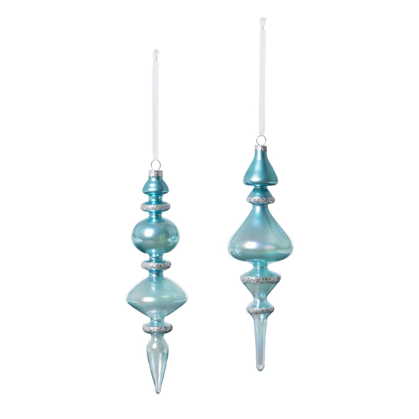 Promo Park Hill Collection Northern Sky Blue Glass Finial Or