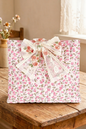 Catherine Pink Floral Tie Bible Cover