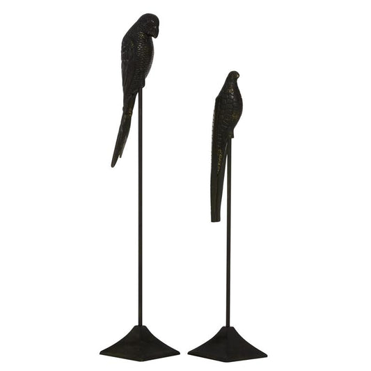 Black Metal Birds- Set of 2