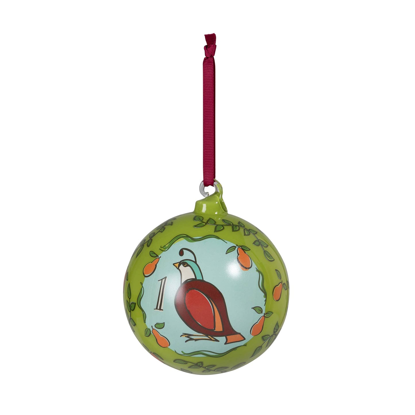 Promo 12 Days of Christmas Glass Ball Ornament Set