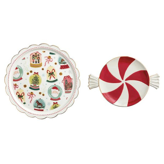 Christmas Candy Platter Set