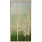 Trees on Green Panel II, Framed Canvas