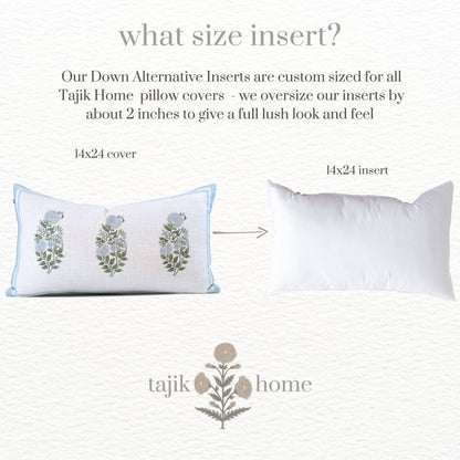 Down Alternative Pillow Inserts - Made in Massachusetts: Plush poly fill made in the usa / 22x22