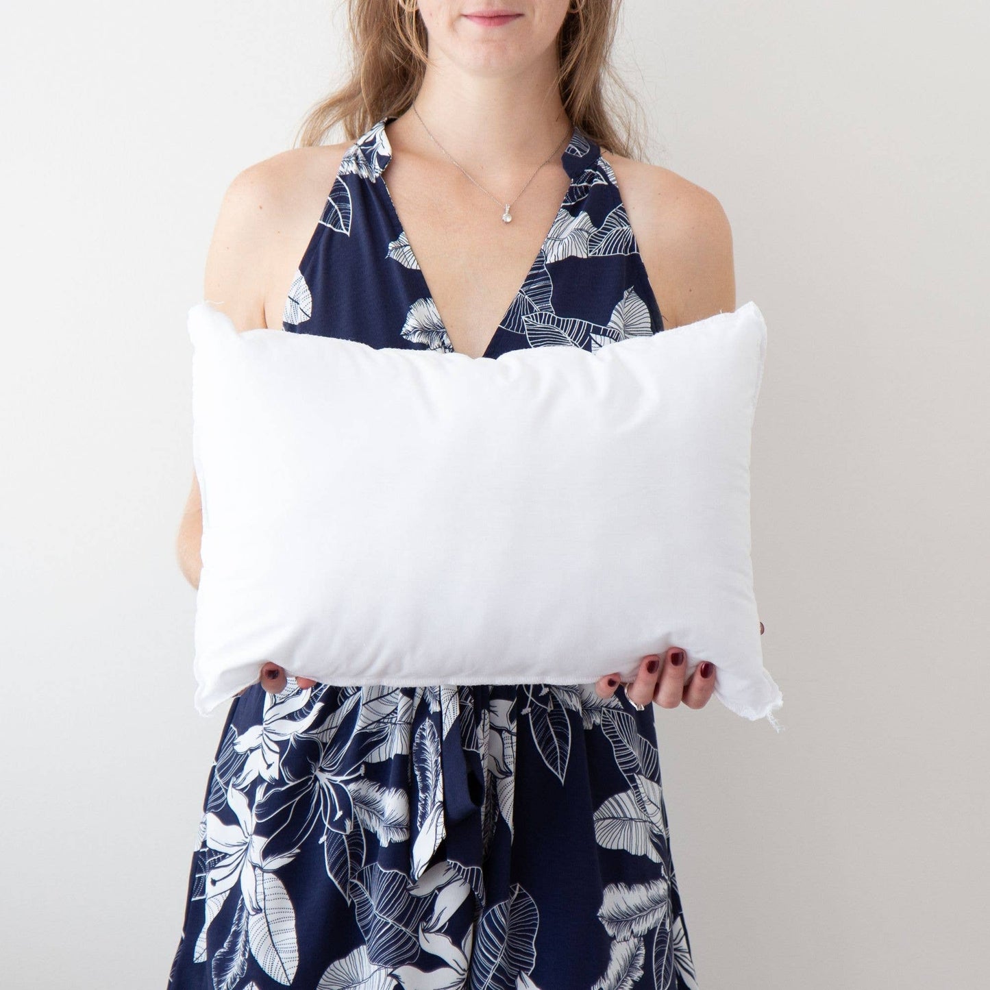 Down Alternative Pillow Inserts - Made in Massachusetts: Plush poly fill made in the usa / 14X24