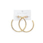 Bold and Beautiful Diamond Hoop Earrings - WATERPROOF
