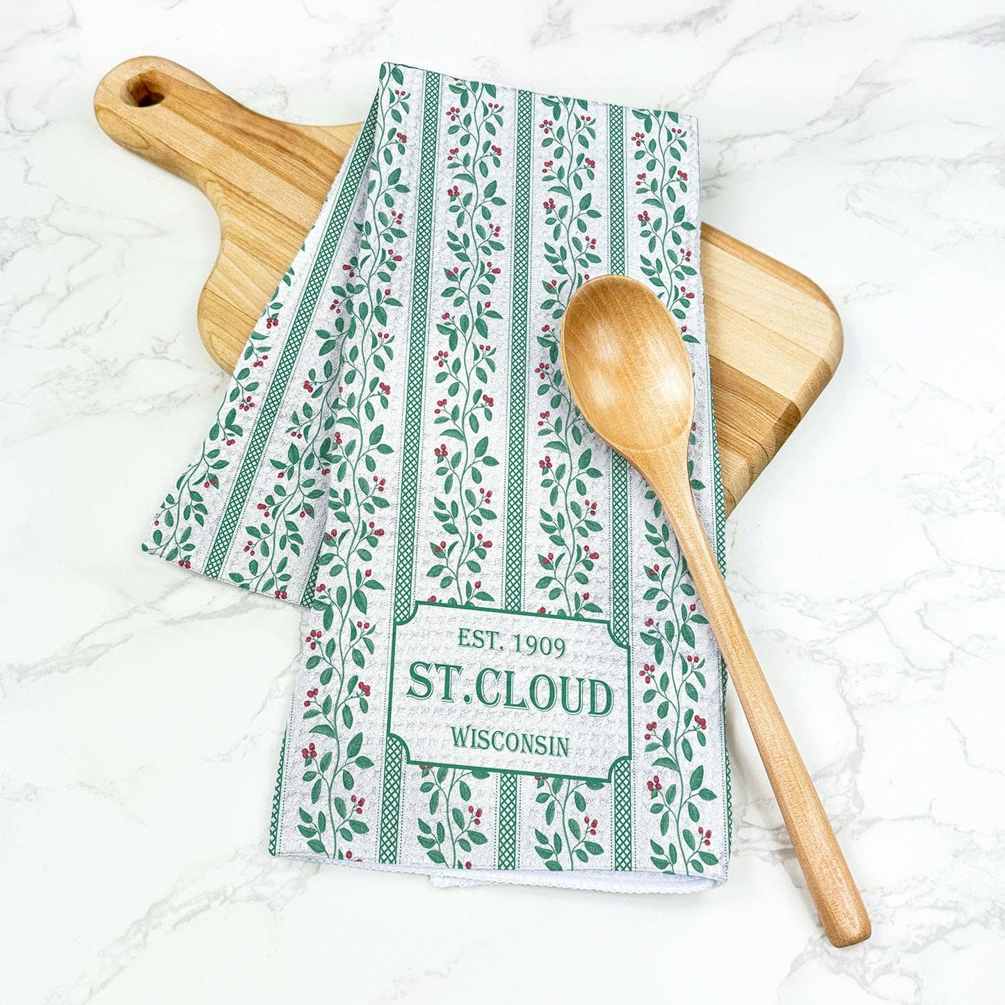 Vintage Christmas - Custom Waffle Weave Towel