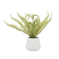 Faux Fern Plant with White Pot