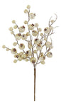 Frosty Metallic Crabapple Pick, #XS534-GO