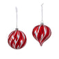 Promo Park Hill Collection Peppermint Striped Glass Ball/Oni
