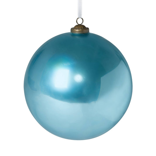 Promo Northern Sky Blue Glass Ball Ornament