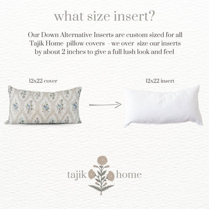Down Alternative Pillow Inserts - Made in Massachusetts: Plush poly fill made in the usa / 14X24