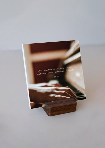 Wooden Card Stand