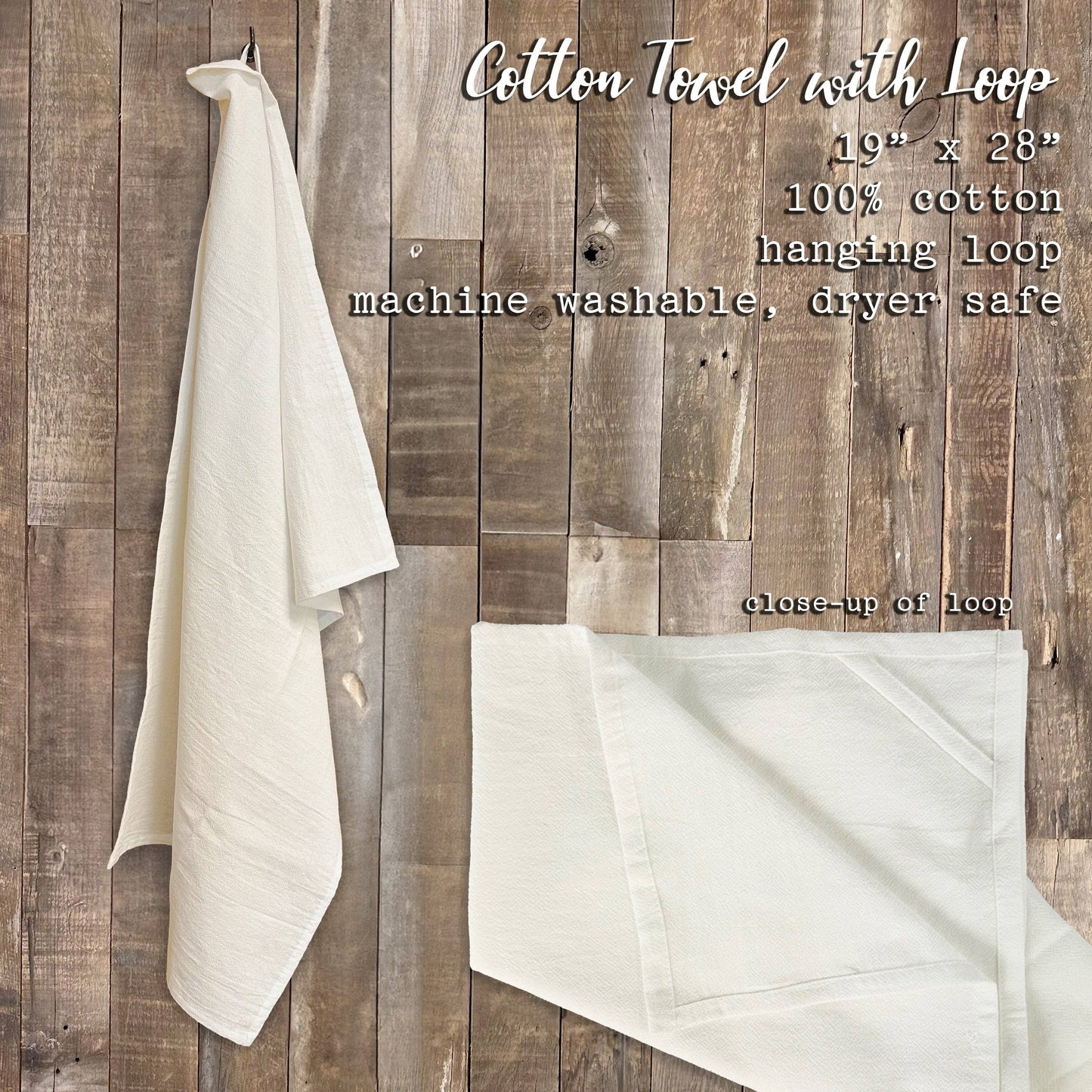 Patriotic Mailbox - Custom Cotton Tea Towel: 19" x 28" (with loop)