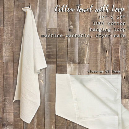 Patriotic Mailbox - Custom Cotton Tea Towel: 19" x 28" (with loop)