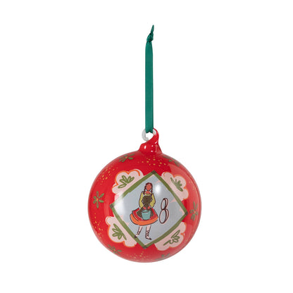 Promo 12 Days of Christmas Glass Ball Ornament Set