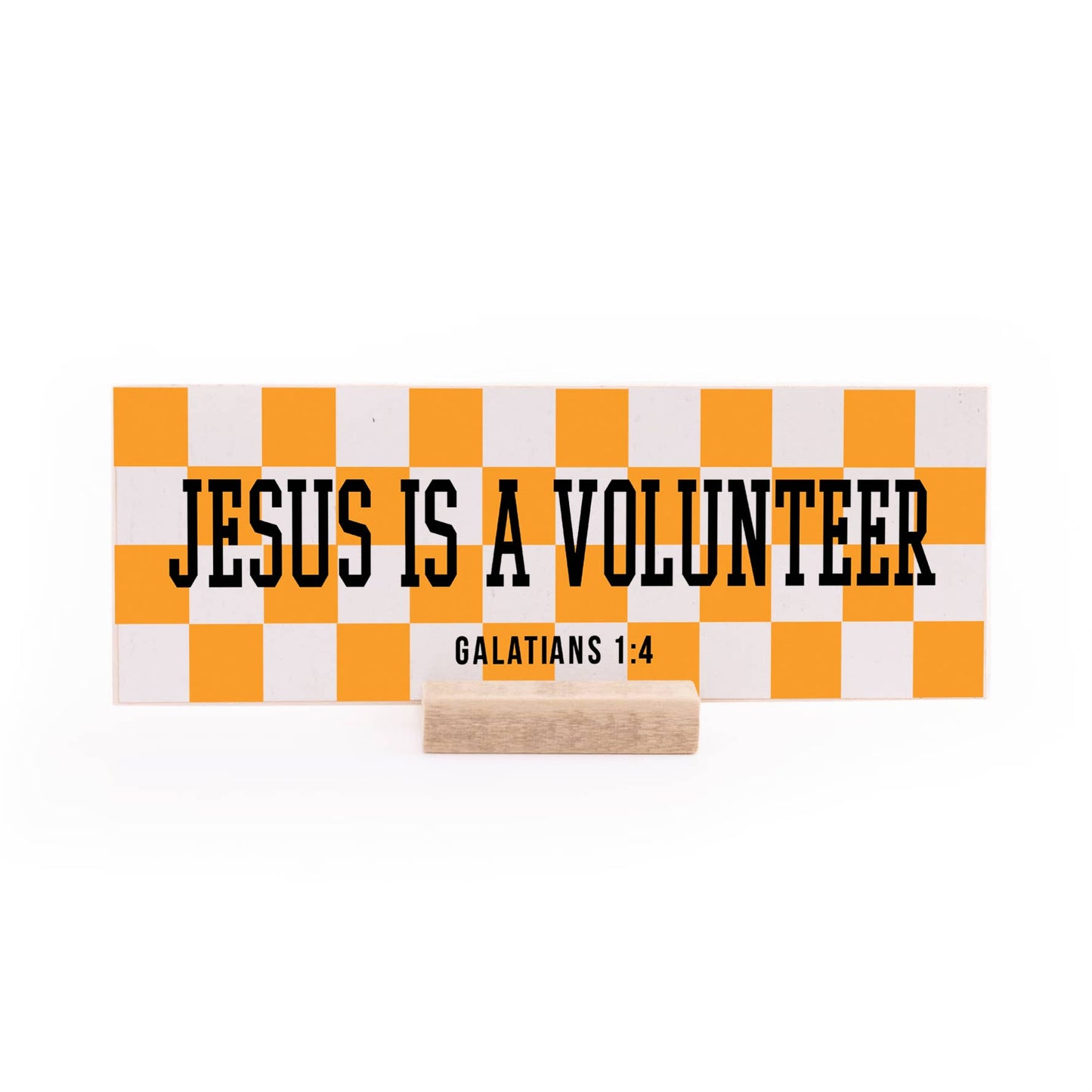 7.5 x 2.75" | School Spirit | Jesus Is A Volunteer