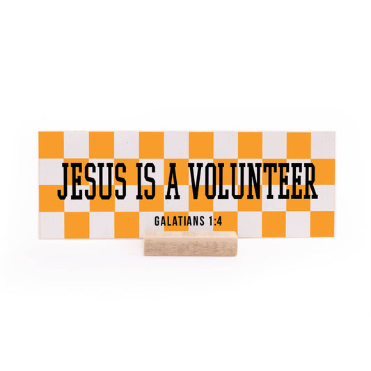 7.5 x 2.75" | School Spirit | Jesus Is A Volunteer