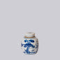 Blue and White Porcelain Mini Three Friends Round Jar