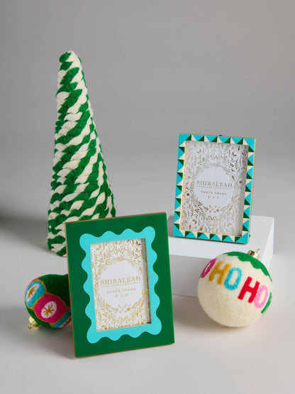 "HO HO HO" ASST/4 ORNAMENTS,MULTI