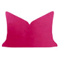 Hot Pink 14x20 Solid Velvet Pillow: 14" x 20" Lumbar