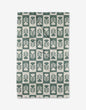 Green Flower Patch Tea Towel