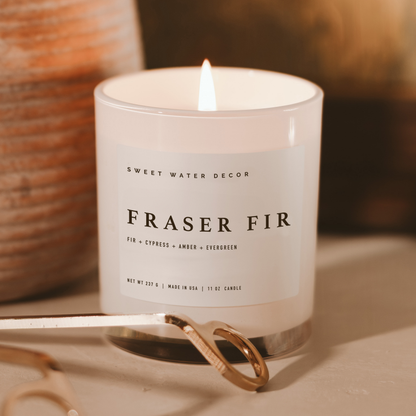 Fraser Fir 11 oz Soy Candle - Christmas Decor & Gifts