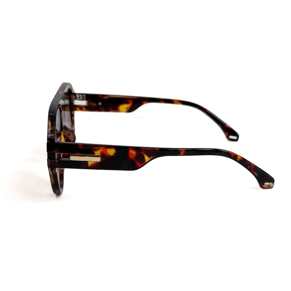 Knox Aviator Sunglasses: Green/Ombre