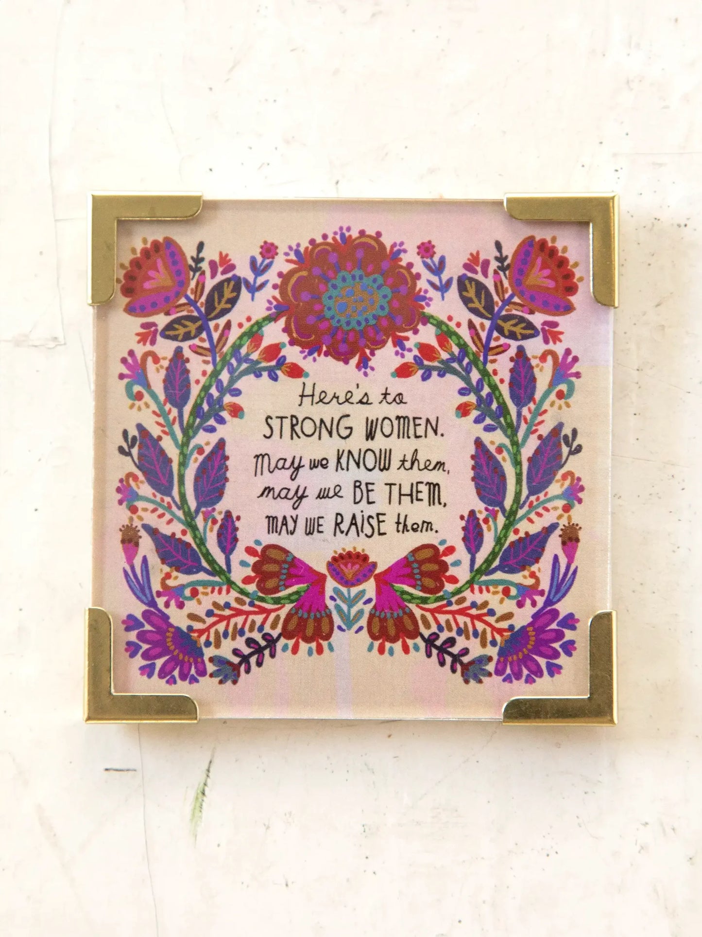 Strong Woman Corner Magnet Keepsake