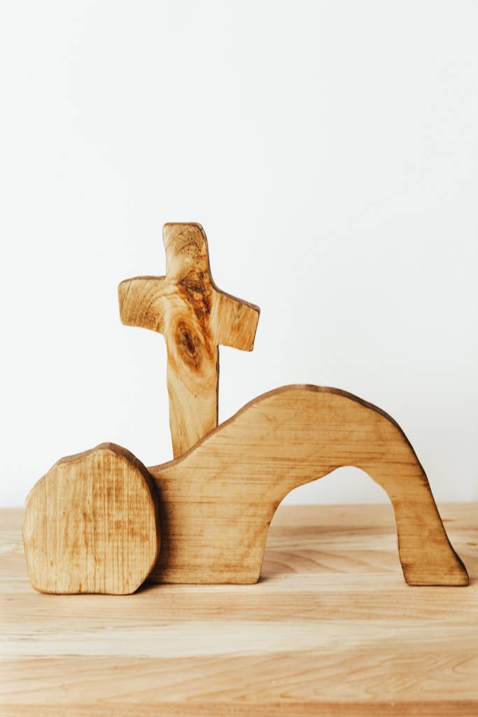 He Lives Wood Decor - Made by Survivors : Light Black