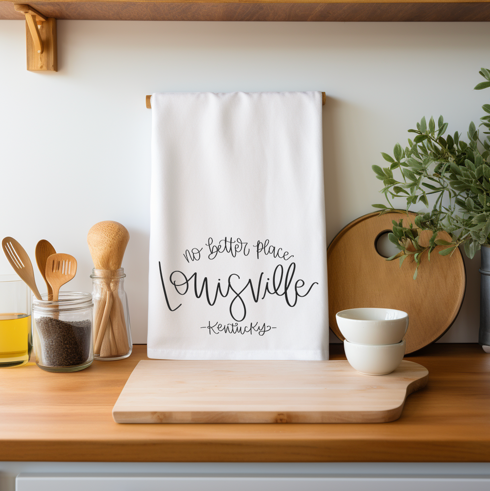 No Better Place *Custom Town* Tea Towel
