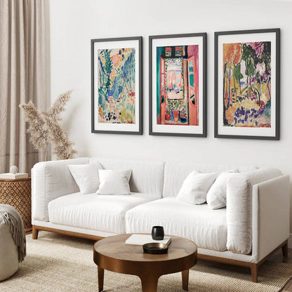 Henri Matisse Abstract Painting Wall Art Print: 16x20 inches / Thin Wood Frame - no mat