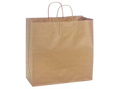 Brown Kraft Paper Shopping Bags: 250 Pack / Medium 13x7x15"