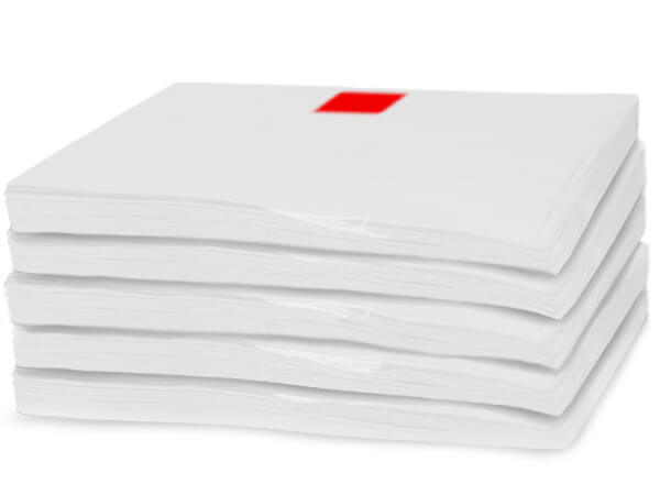 White Recycled Bulk Tissue Paper: White Recycled / 3840 Pack / 20x30"