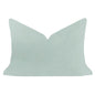Robin's Egg 14x20 Solid Velvet Pillow: 14" x 20" Lumbar