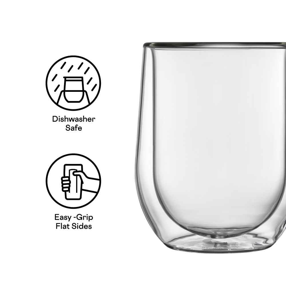 Glass Stemless - Double Pack - Clear