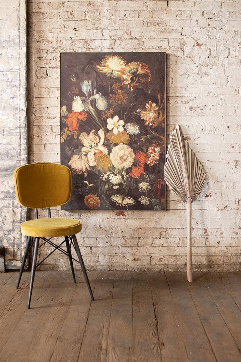 FRAMED FLORAL PRINT: Multi / Canvas/Wood / 32" x 47.5"t