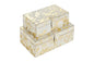 Gold Foil Leather Box- Set of 2