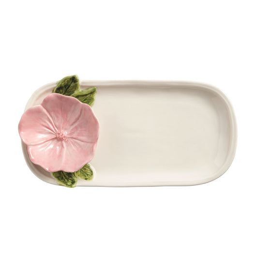 Pink Flower Everything Plate