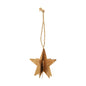 Christmas Star Gold Metal Ornament